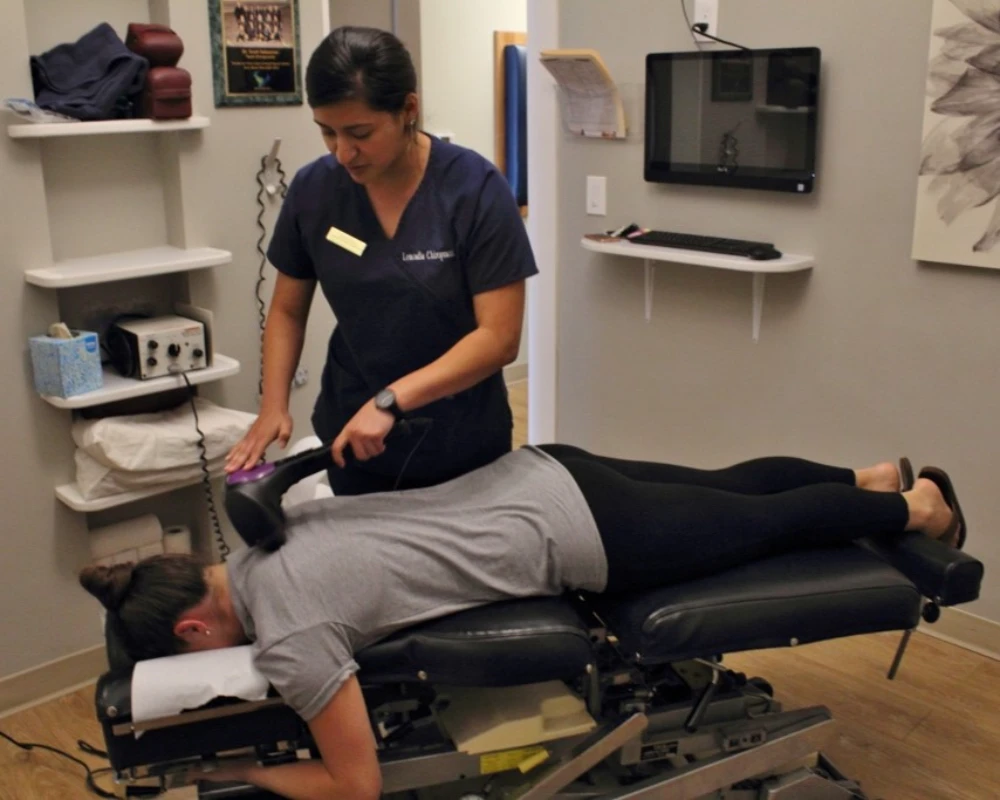 Neck Pain Treatment of Patient at Leucadia Chiropractic Wellness Clinic